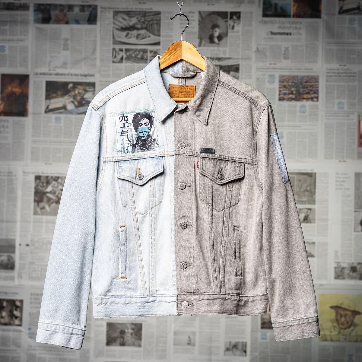 "Mong Kok" Duotone Jean Jacket