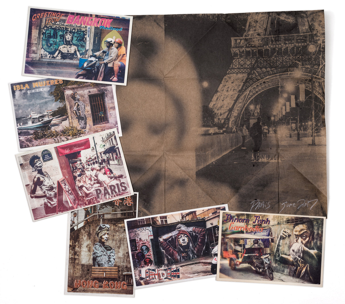 "When the world was big"  Postcard/Print set