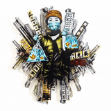 Cacophony - laser cut multi tiered acrylic piece