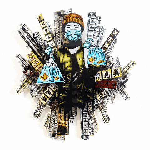 Cacophony - laser cut multi tiered acrylic piece